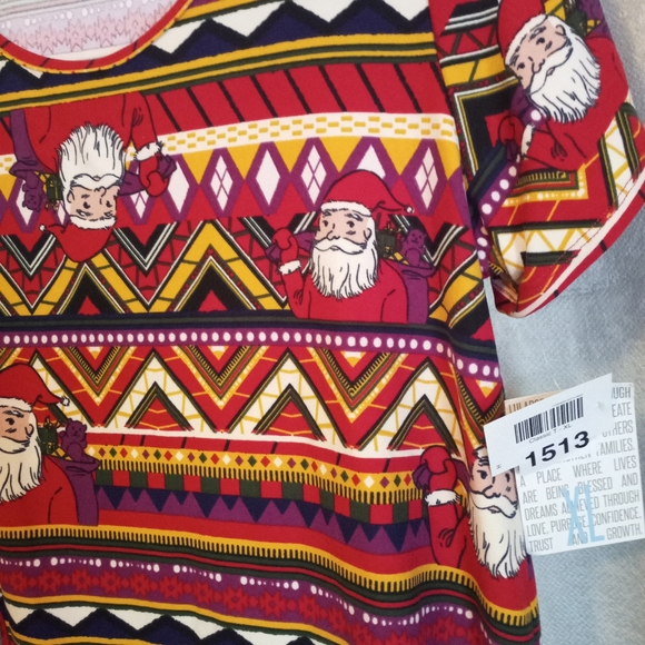 Lularoe Christmas XL CLASSIC T #1513 - Picture 2 of 6
